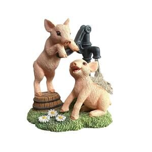 The Hamilton Collection Figurine Pumped Up Over You Farm Lovin’ Sweethearts